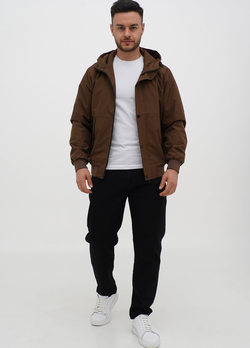 Кофейная демисезонная куртка Trend Collection