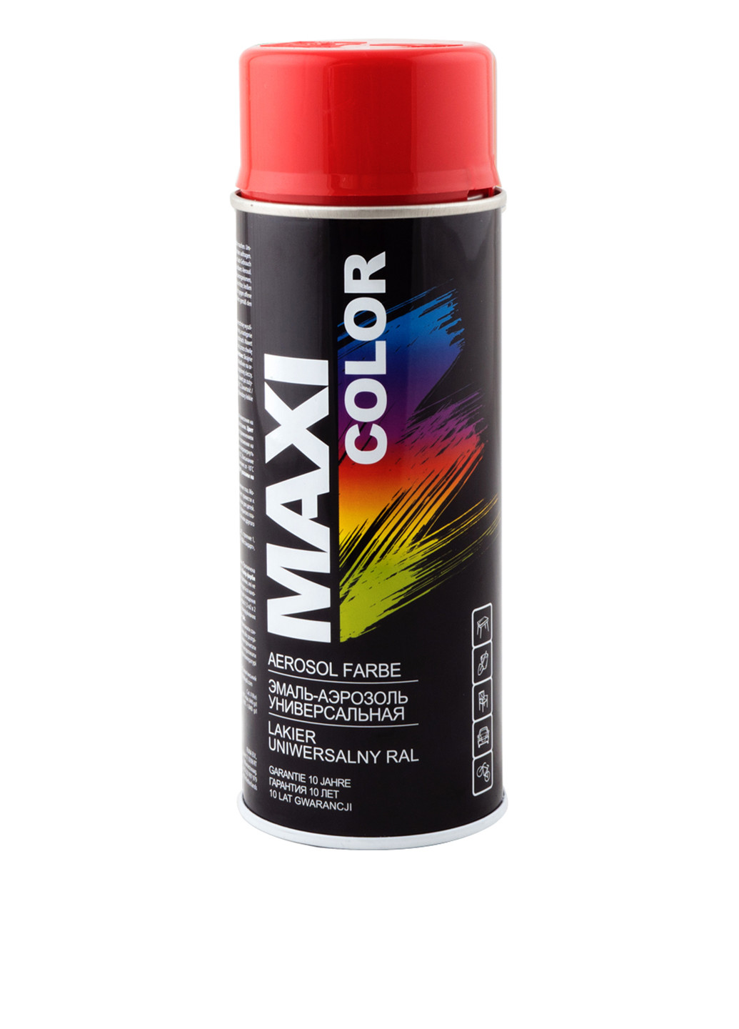 Емаль аерозольна універсальна декоративна RAL 3000 вогненно-червона 400 мл Maxi Color (149749417)
