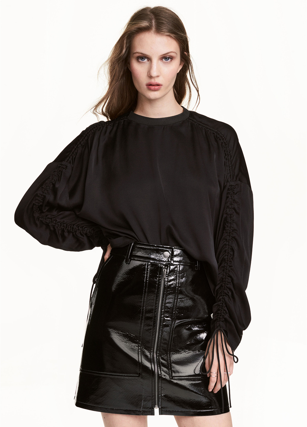 Чёрная блуза H&M