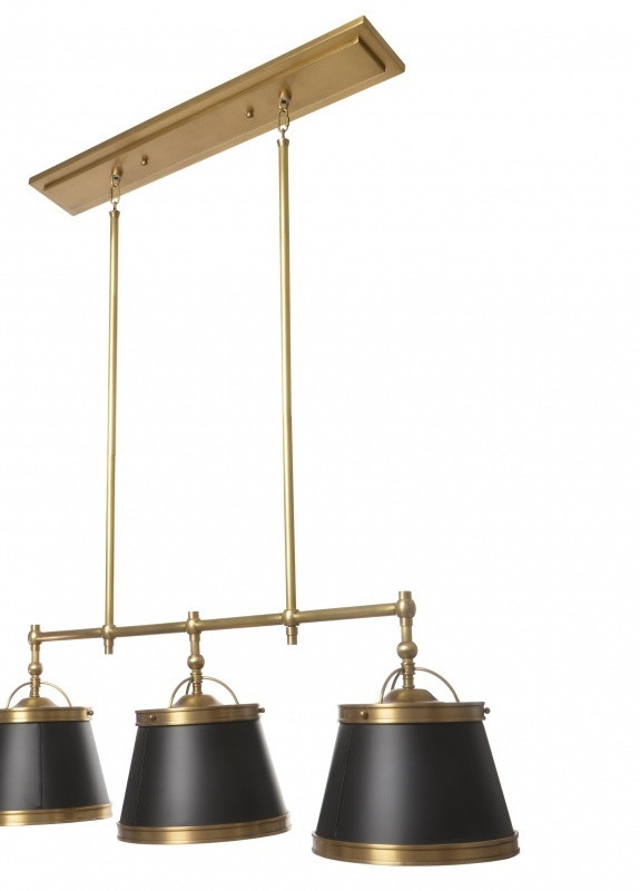 Люстра стельова лофт підвісна на 3 плафона BKL-566S/3 E27 Brille (253887851)