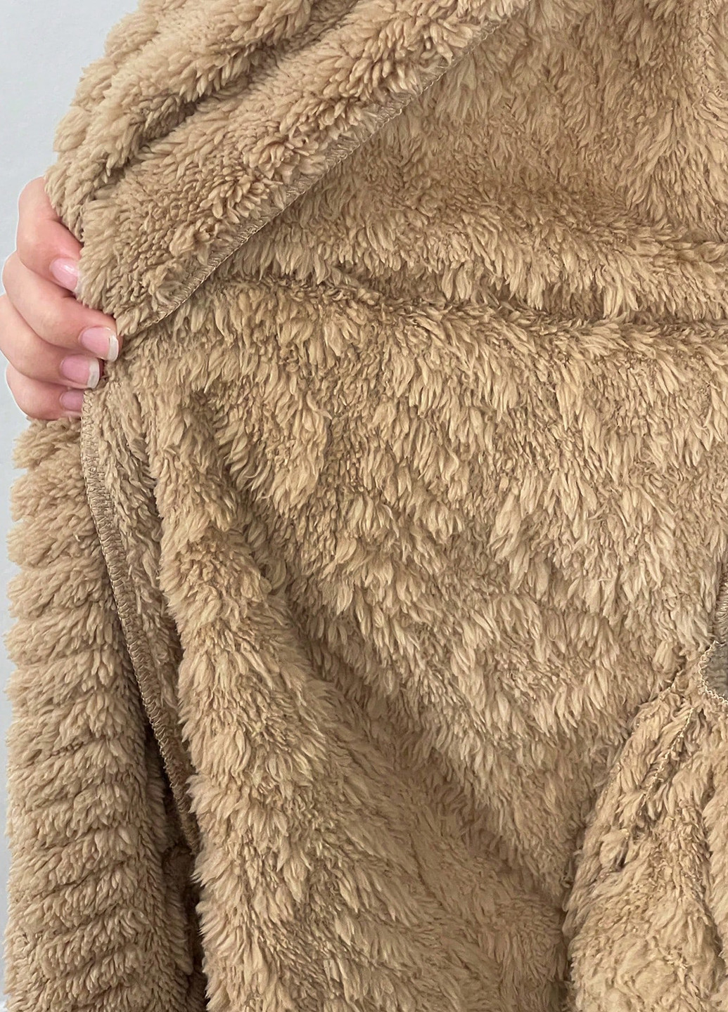 Бежеве демісезонне Пальто однобортне SHEIN