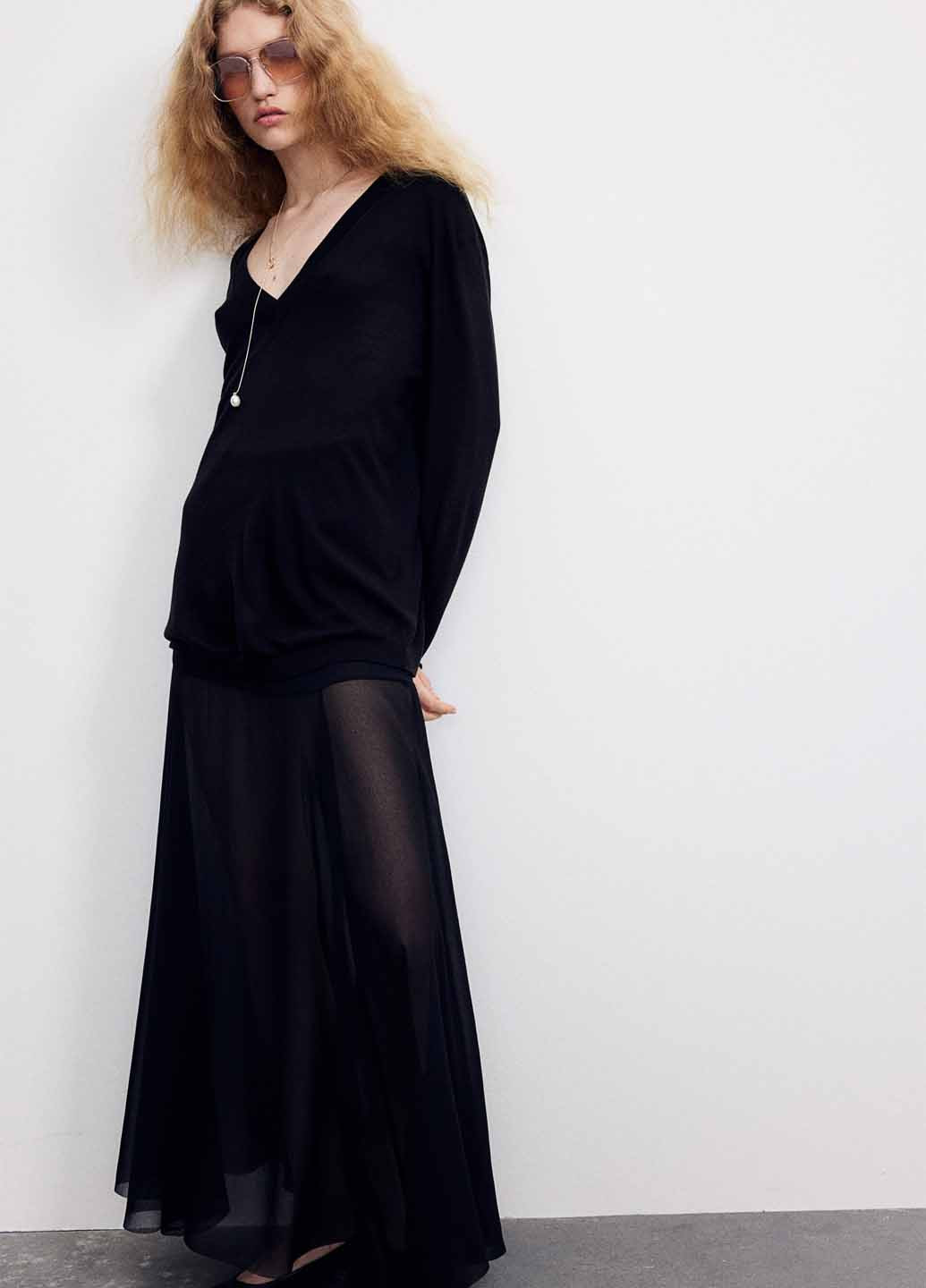 Черный демисезонный пуловер пуловер H&M