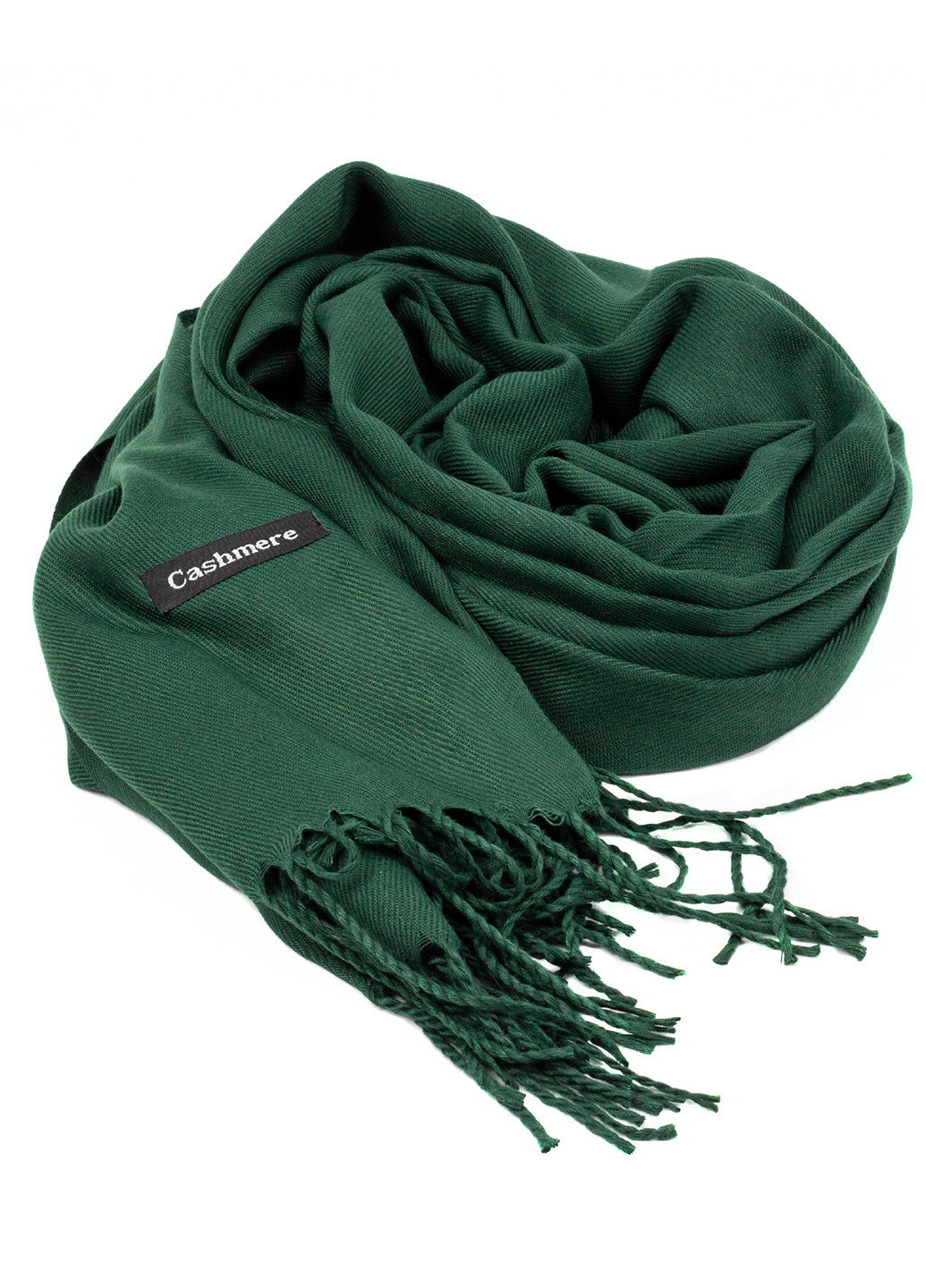 Женский кашемировый шарф, темно-зеленый Cashmere S92015 однотонный темно-зелёный кэжуал акрил, кашемир