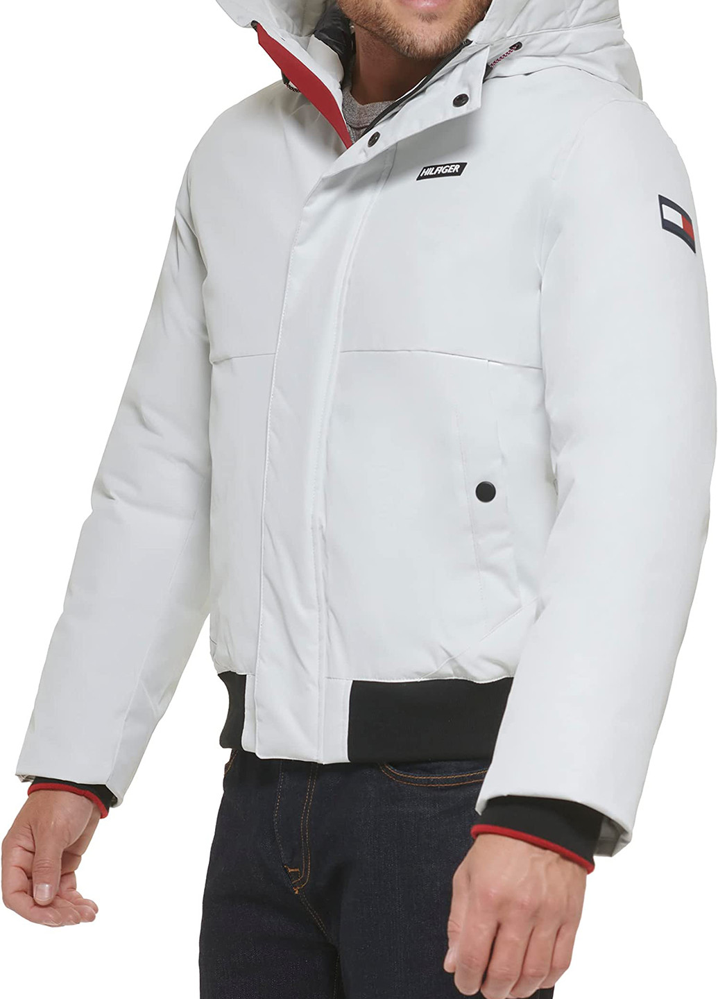 Белая зимняя куртка Tommy Hilfiger