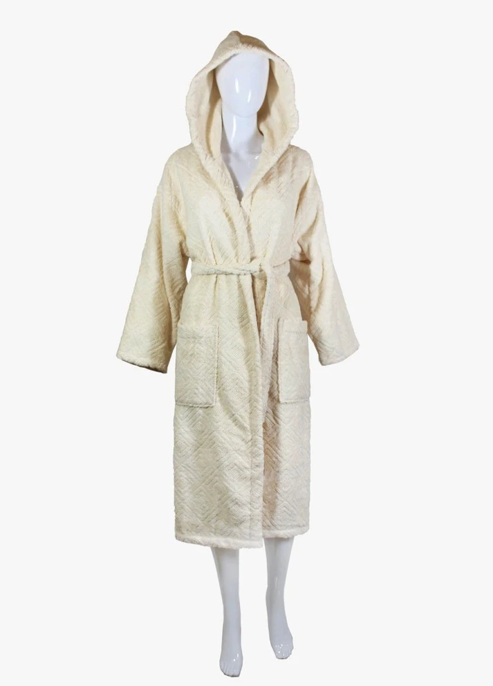 Халат махровий Berlin, кремовий, розмір XL (3800980994217) Bulgaria-Tex плотность - 420 гр/м2 (251459973)