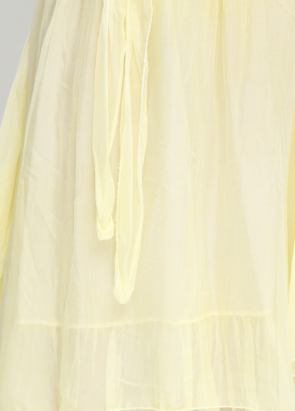Светло-желтая кэжуал однотонная юбка Moda in Italy