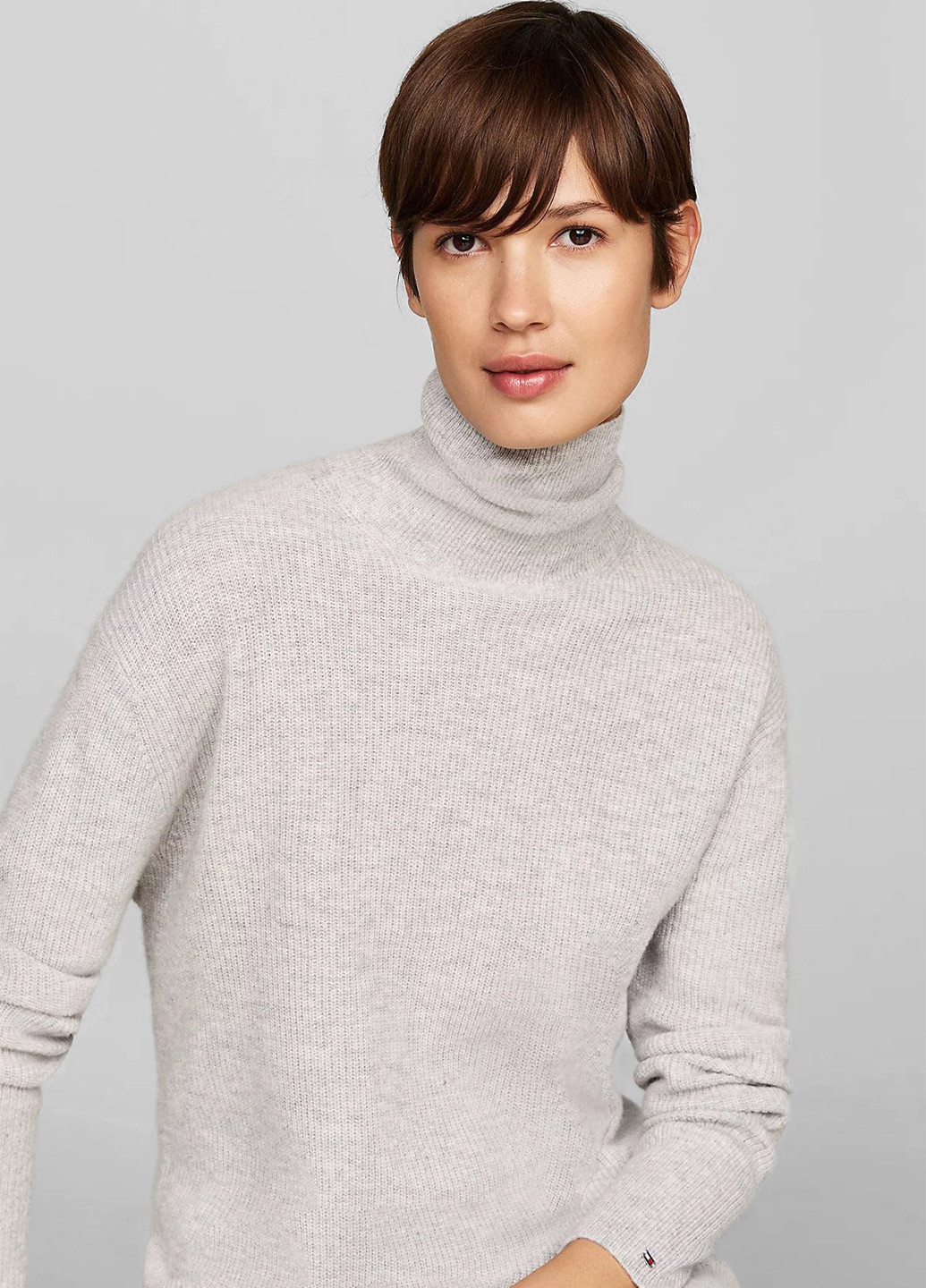 Сіра кежуал сукня сукня светр Tommy Hilfiger однотонна