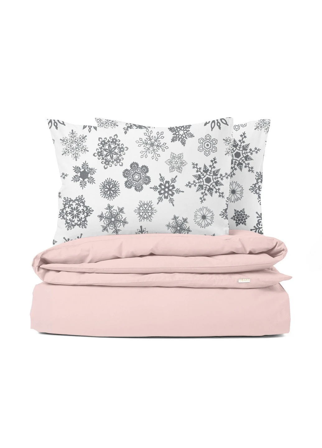 Полуторний комплект RANFORS ROSE SNOWFLAKES GREY (підковдра 160х220 см, простирадло 140х200х20 см, наволочка 2 шт 50х70 см) Cosas (251413604)