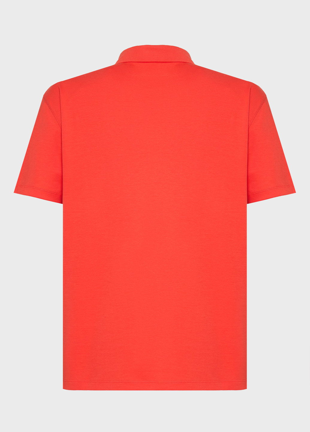 Терракотовая футболка-поло для мужчин Calvin Klein однотонная