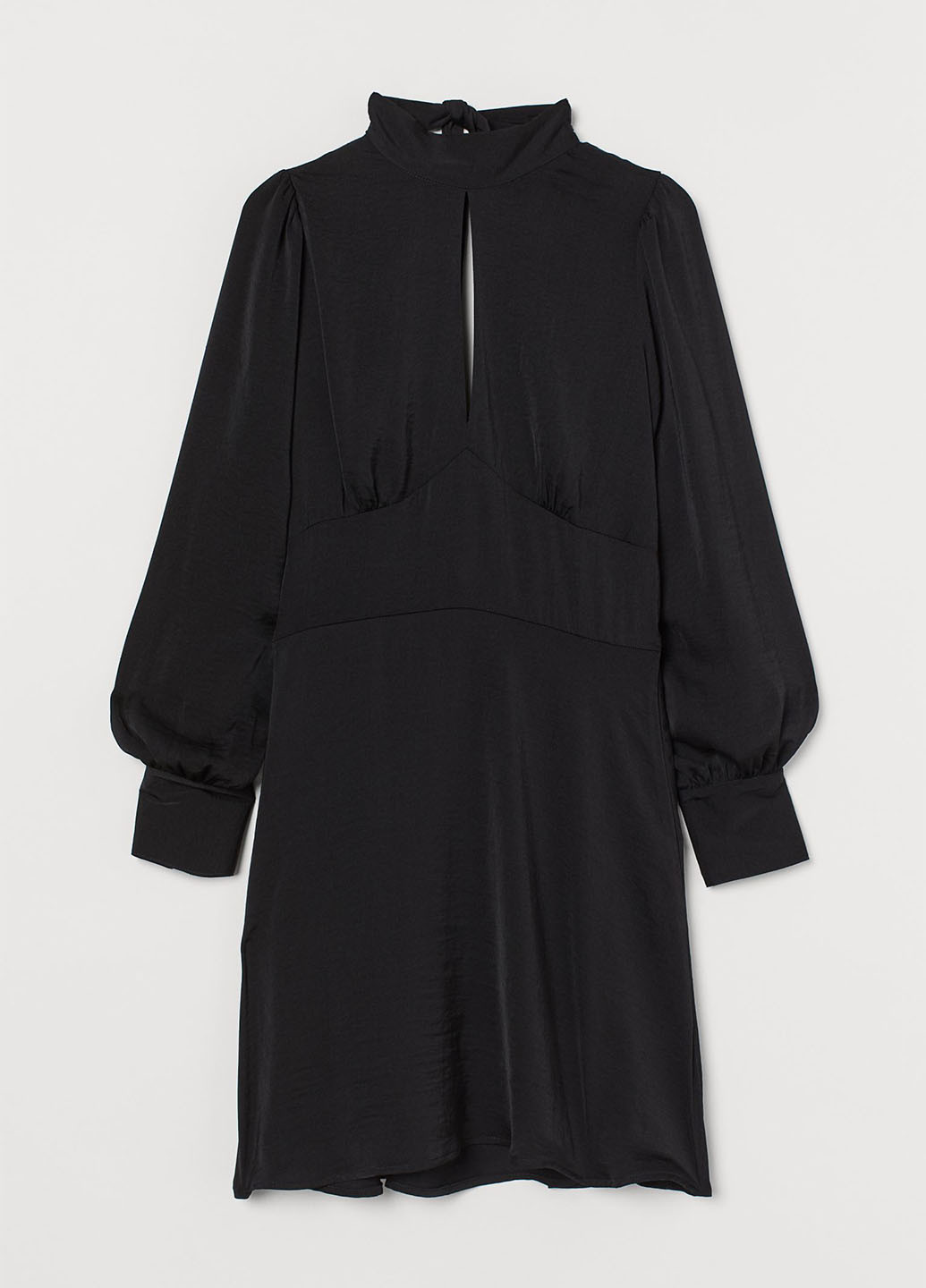 Черное кэжуал платье H&M однотонное