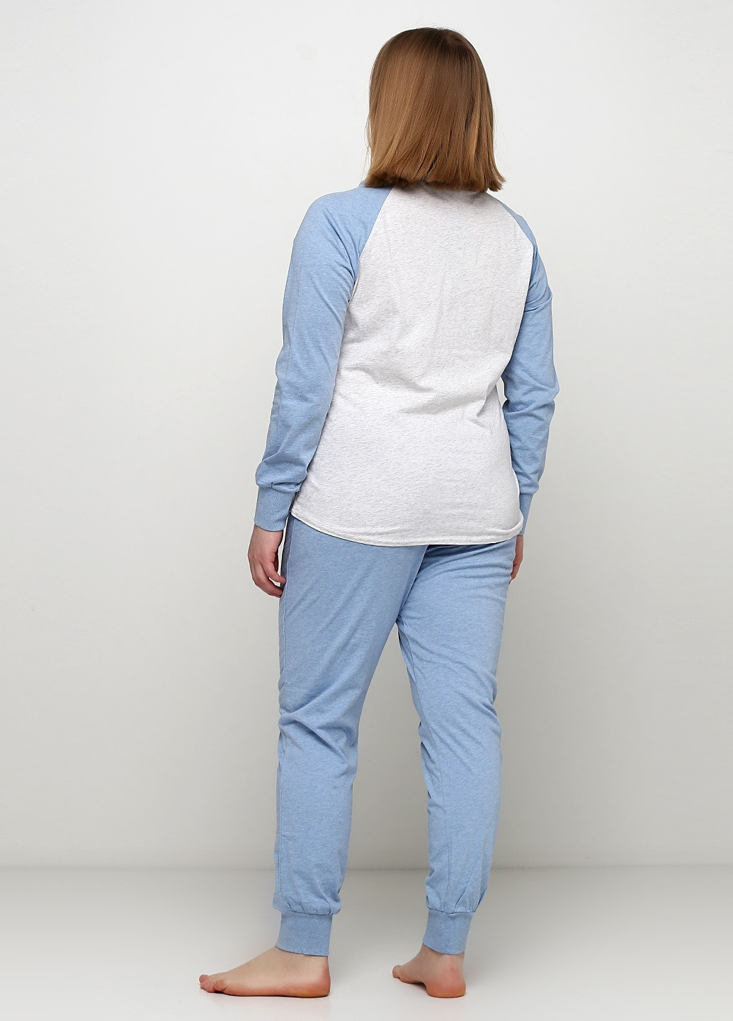 Голубая всесезон пижама (реглан, брюки) лонгслив + брюки Buffalo