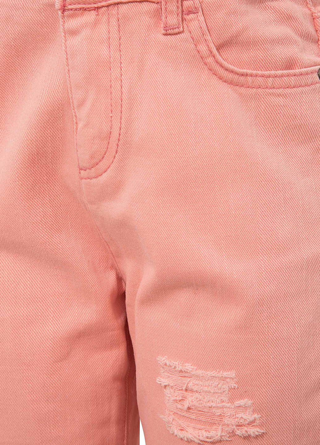 Розовые джинсовые демисезонные зауженные брюки DeFacto