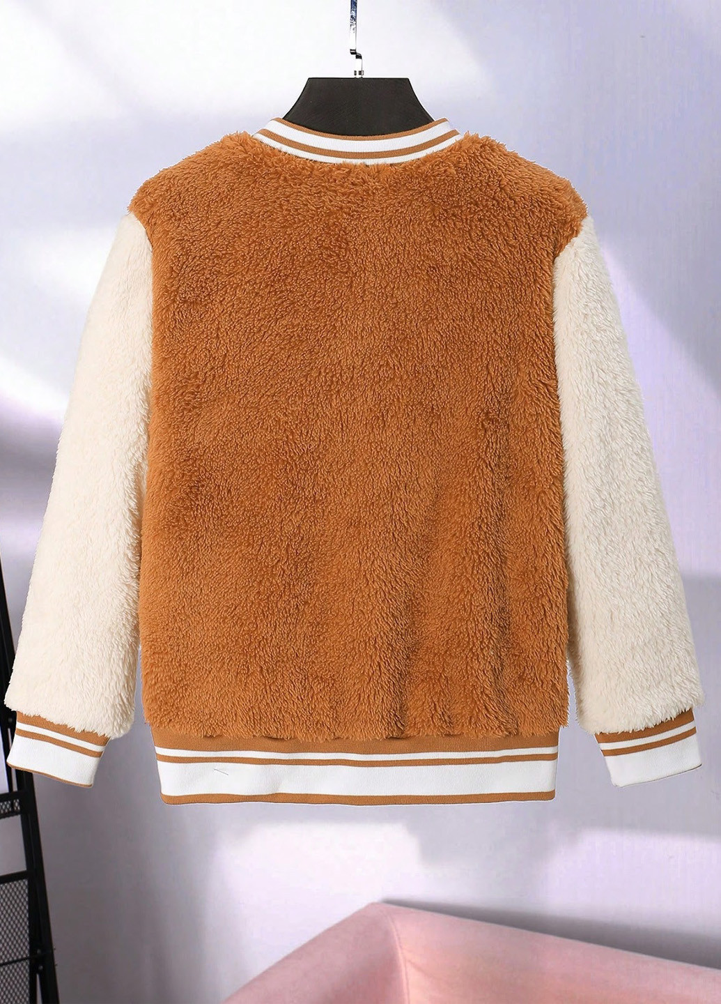 Світло-коричнева демісезонна куртка SHEIN