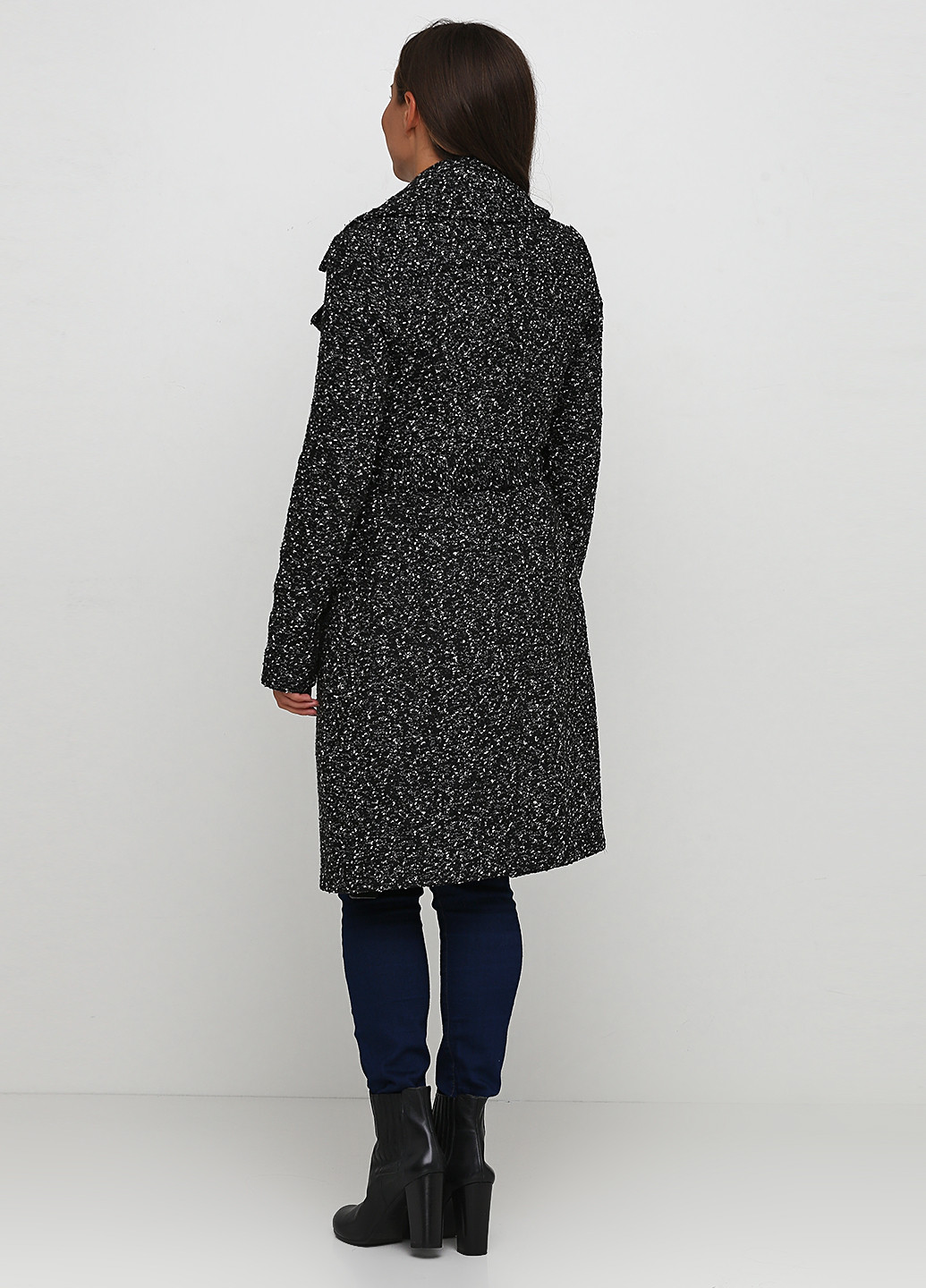 Черное демисезонное Пальто однобортное Guess by Marciano