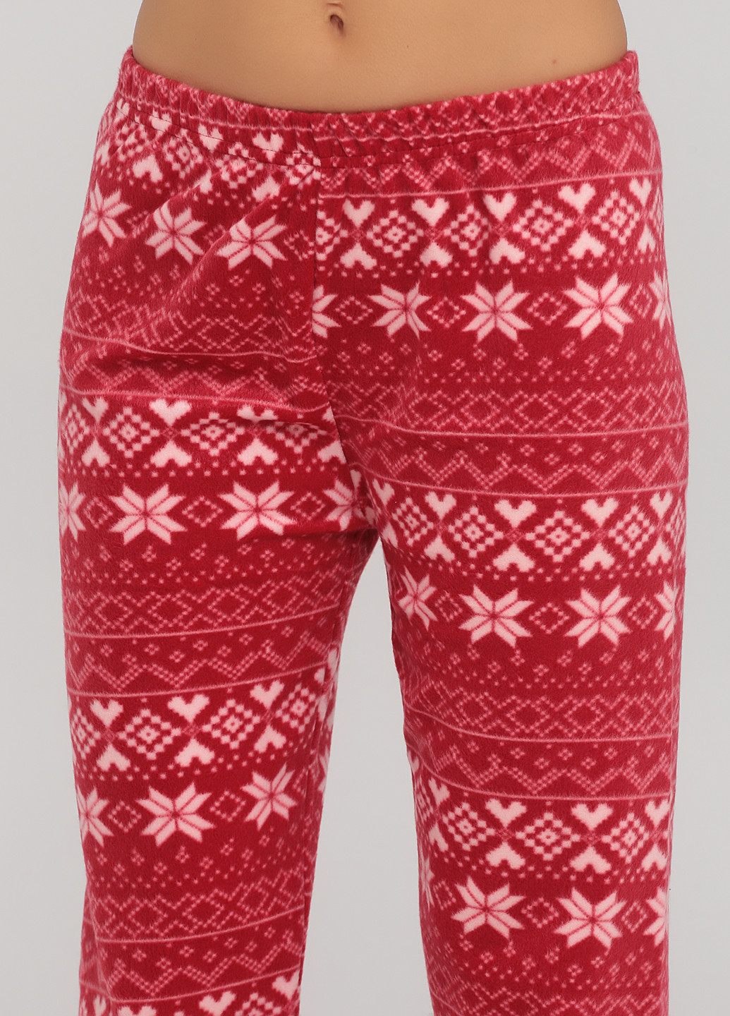 Червона всесезон піжама (лонгслів, брюки) лонгслив + брюки Mirano