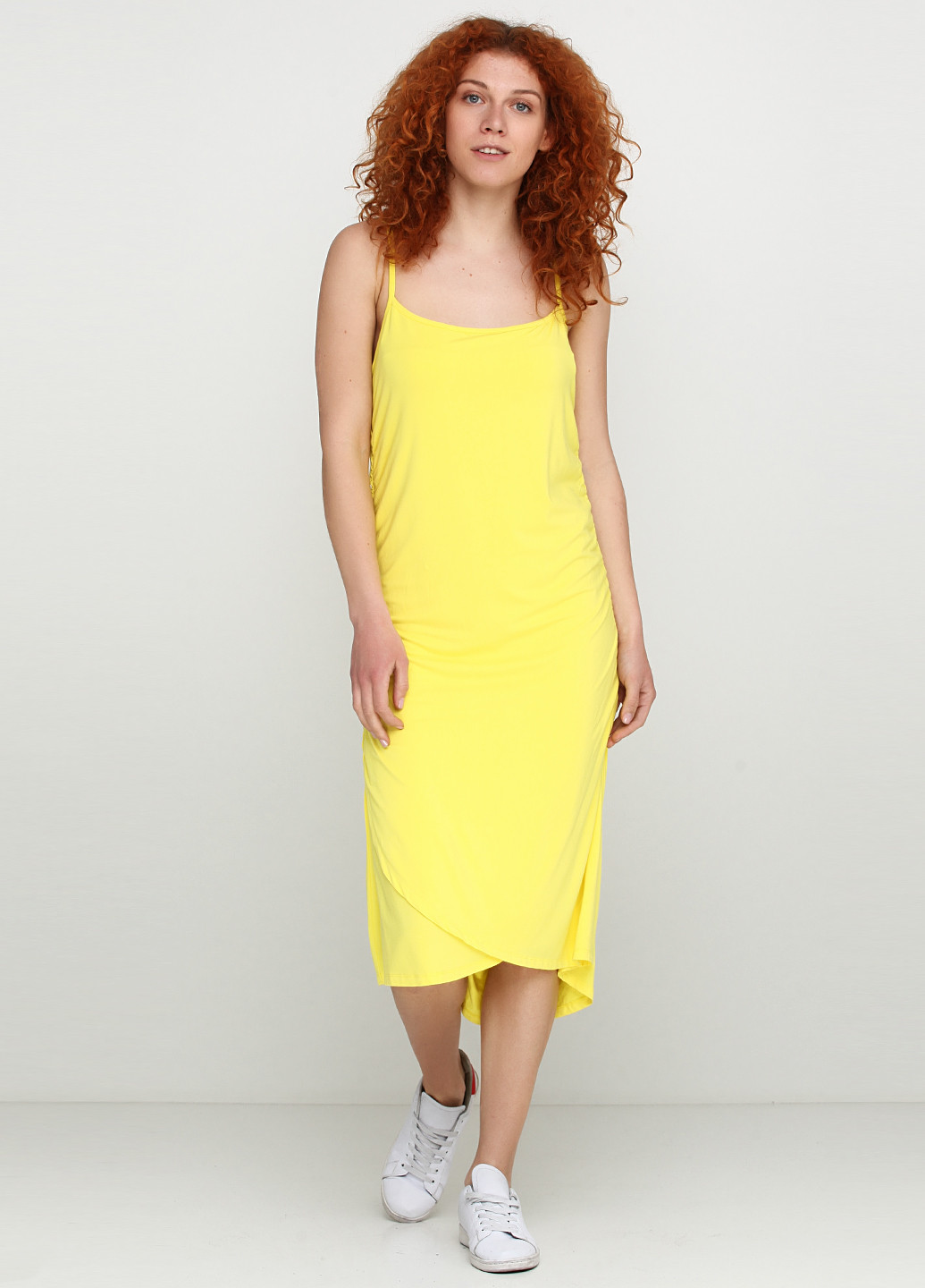 Жовтий кежуал сукня Adia Fashion однотонна