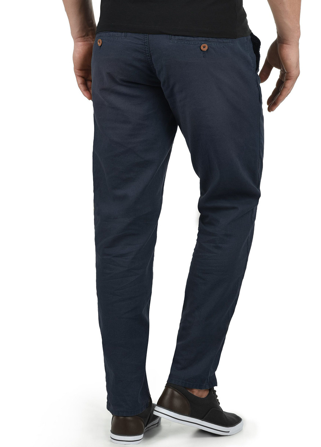 Темно-синие кэжуал демисезонные зауженные брюки Blend