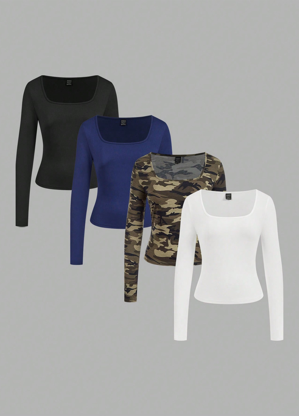 Лонгслив (4 шт.) SHEIN (341484470)