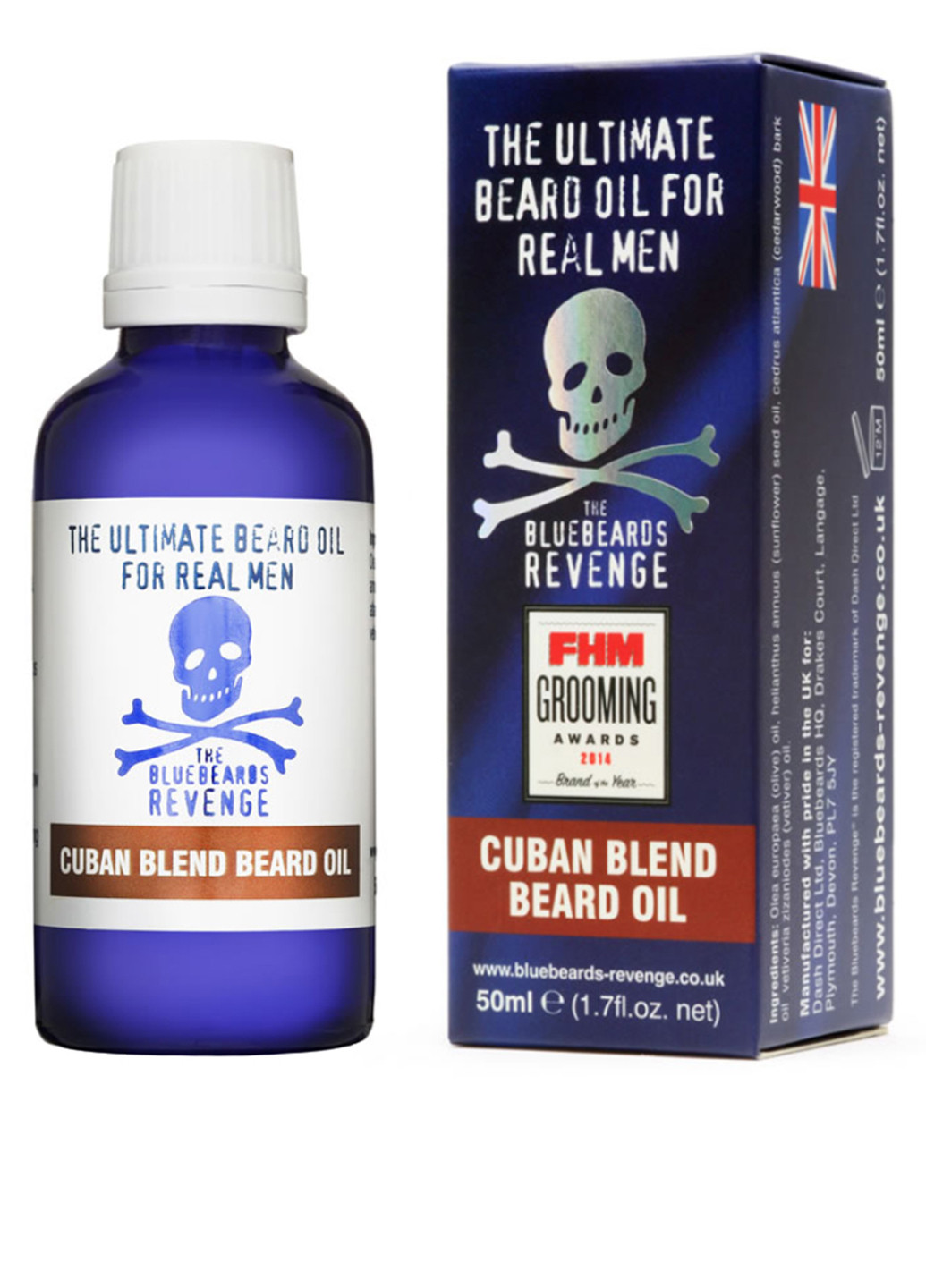 Масло для бороди Cuban Blend Beard Oil, 50 мл The Bluebeards Revenge (181417514)