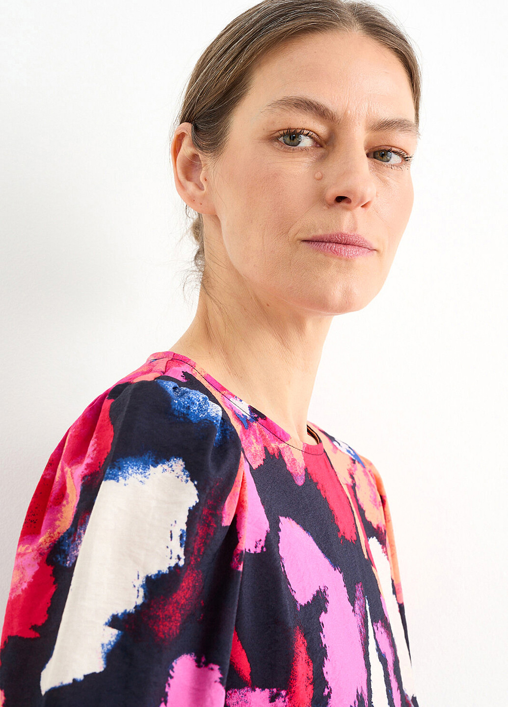 Комбинированное кэжуал платье C&A с цветочным принтом