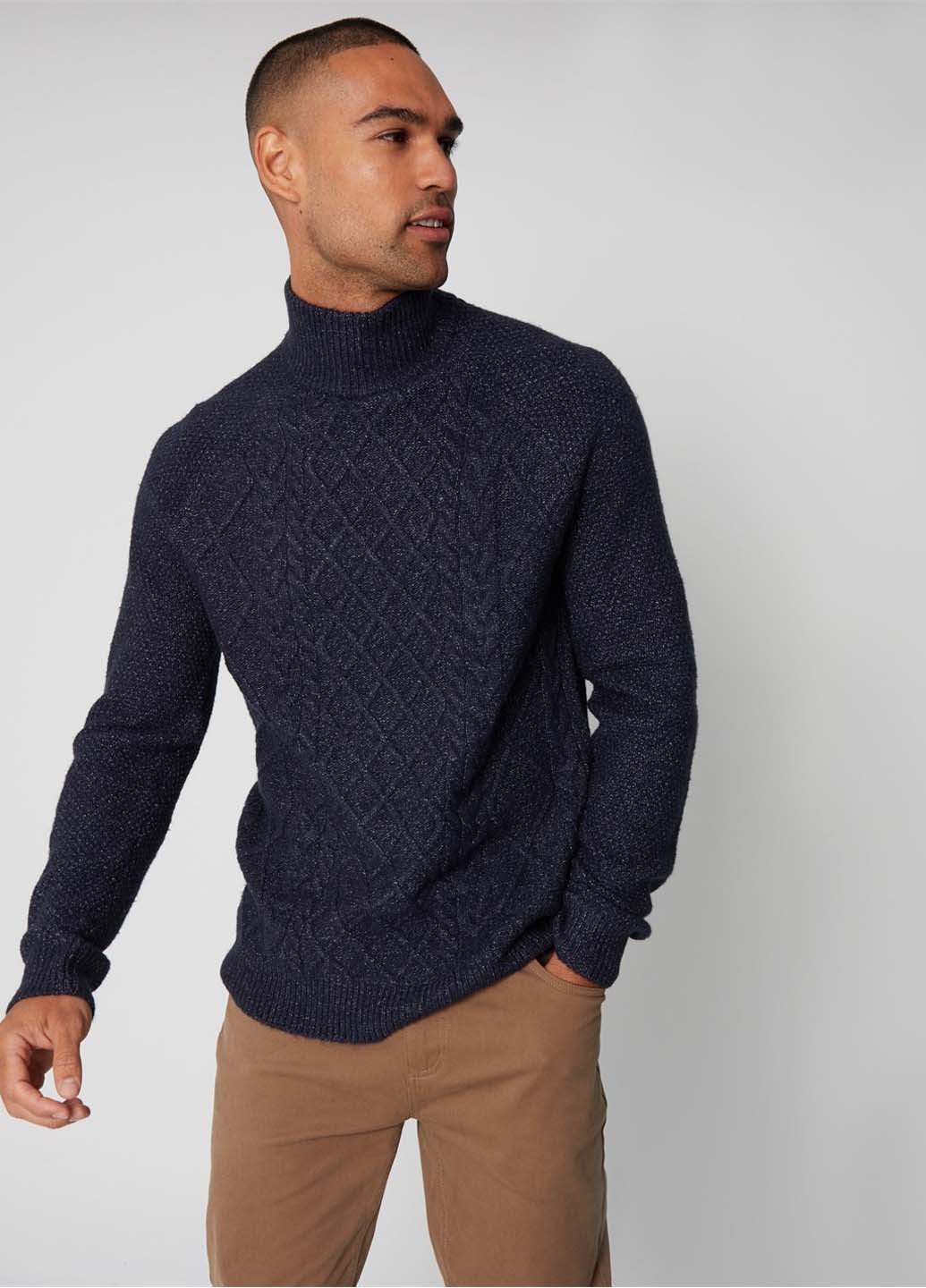 Темно-синій демісезонний светр Threadbare