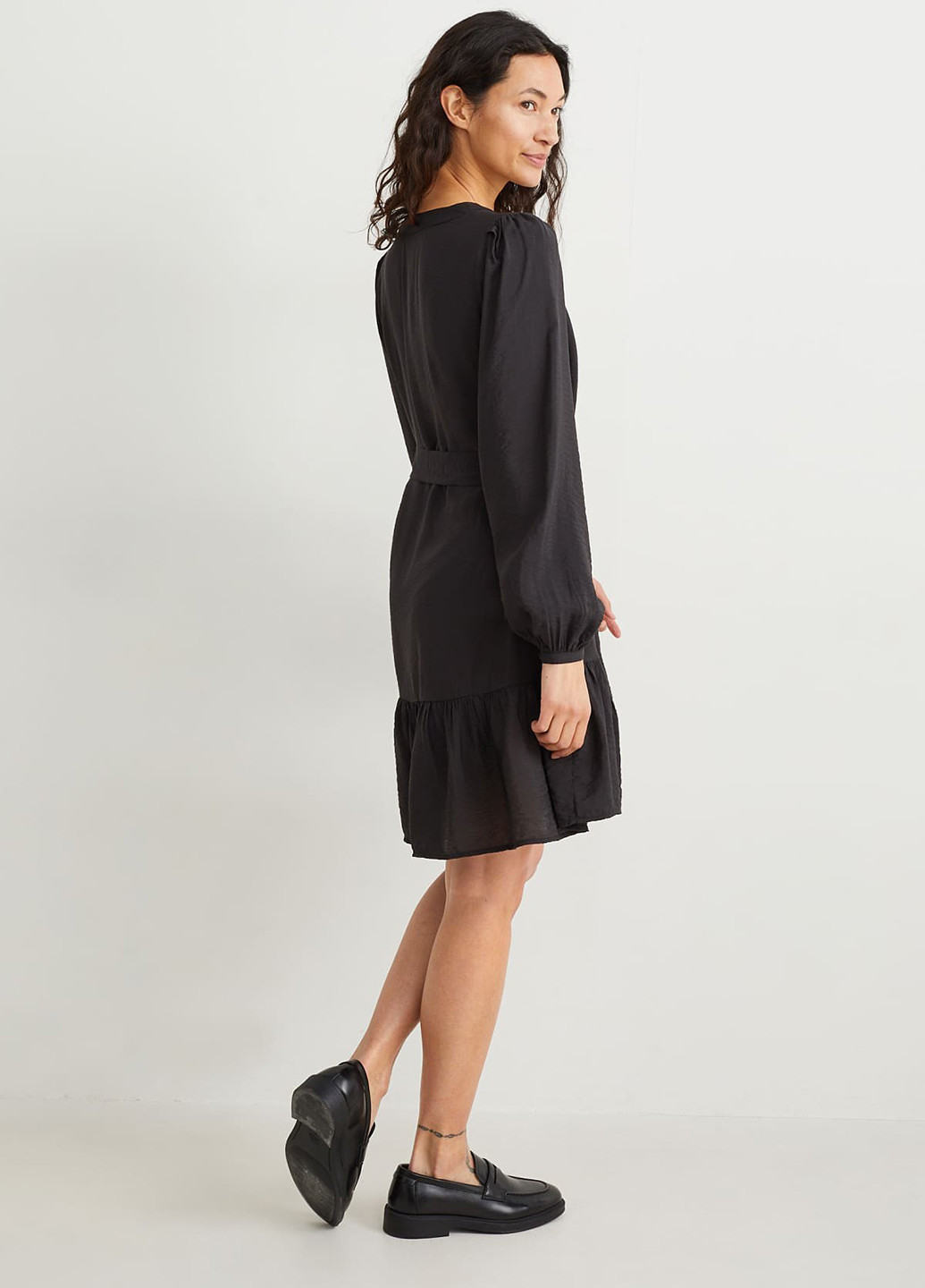Чорна кежуал сукня C&A однотонна