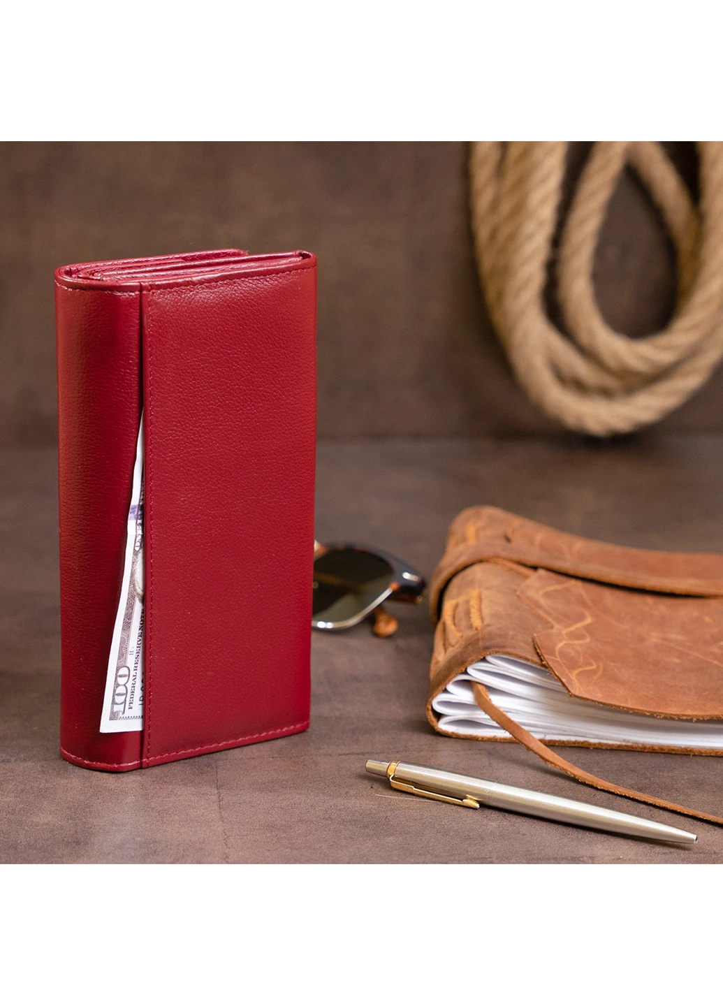 Женский кожаный кошелек 18,5х9,5х2,5 см st leather (252414597)