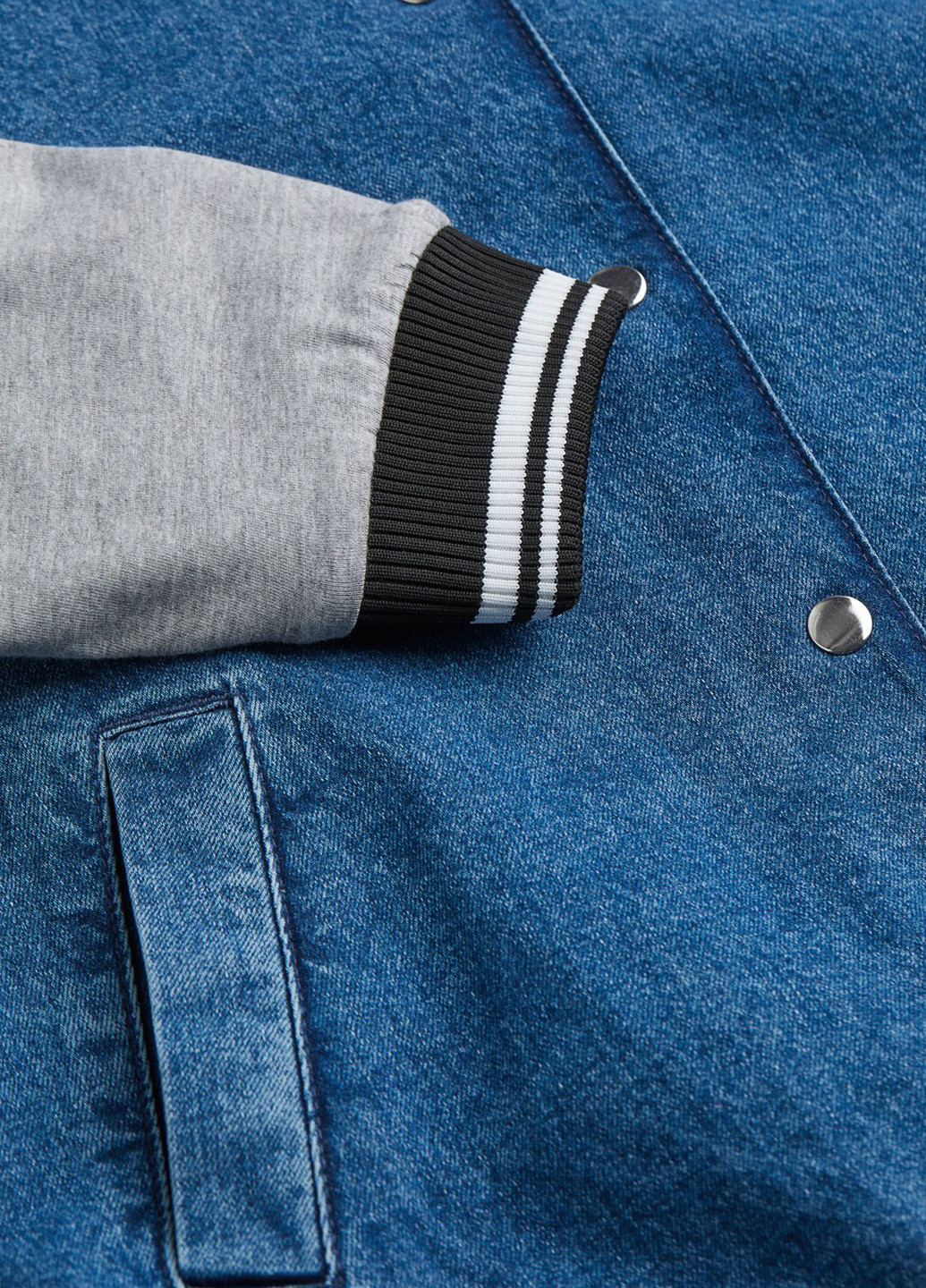 Бомбер H&M бейсбольный на кнопках (322376032)