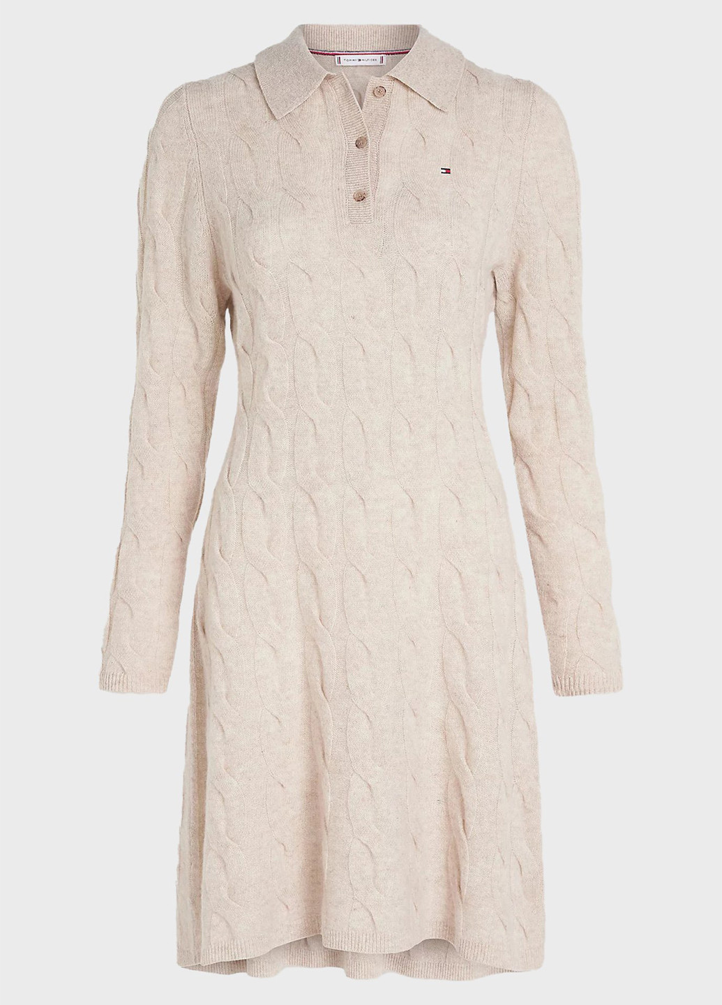 Бежева кежуал сукня Tommy Hilfiger однотонна