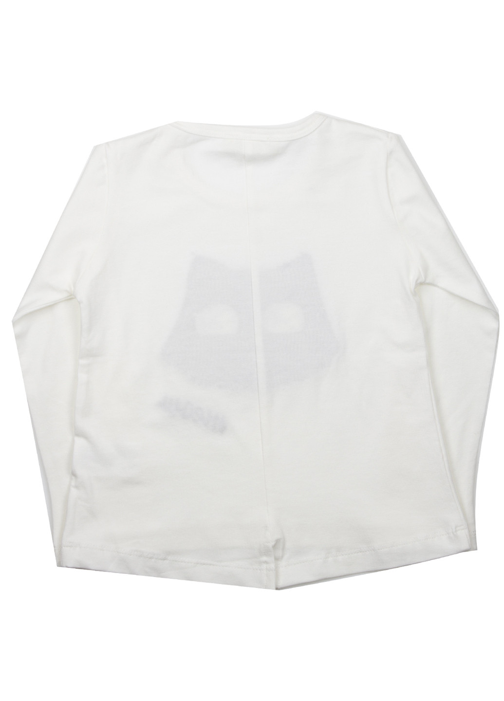 Белый демисезонный кэжуал лонгслив Breeze с рисунком
