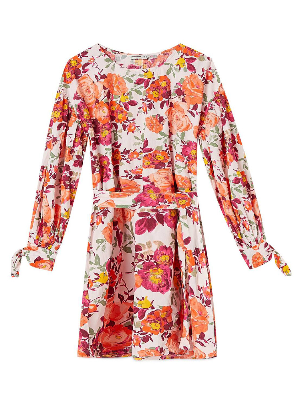 Комбинированное кэжуал платье Stradivarius с цветочным принтом