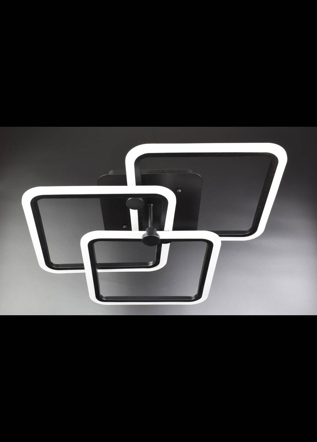 Люстра стельова LED з пультом A2503 / 3L-bk Білий 14х55х55 см. Handmade (234539721)