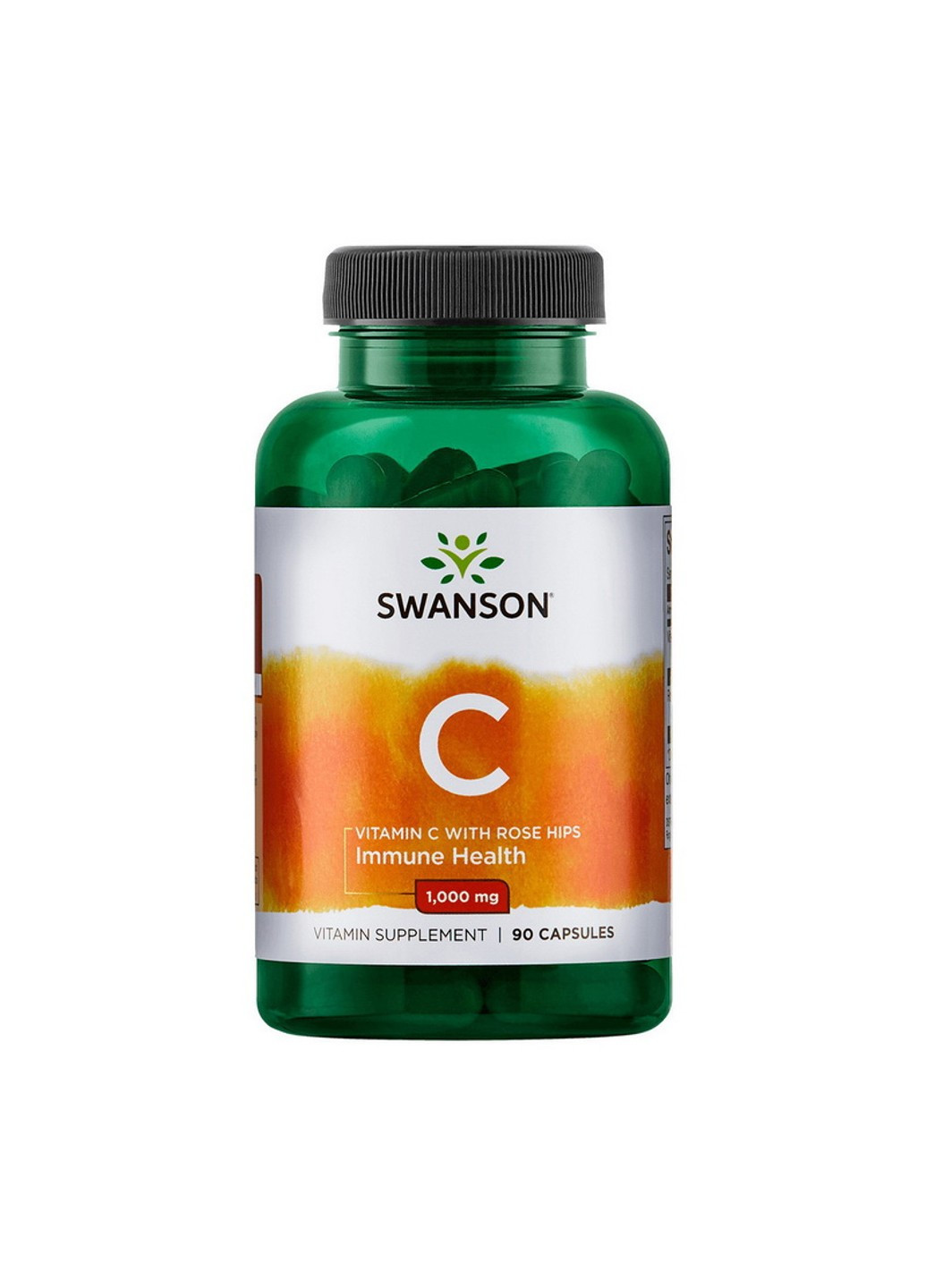 Вітамін C Vitamin C 1000 mg with Rose Hips 90 капсул Swanson (255409642)