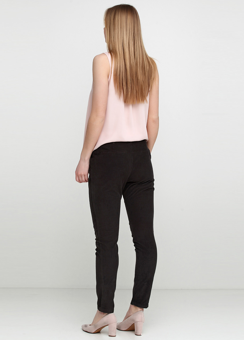 Темно-серые кэжуал демисезонные брюки Zara