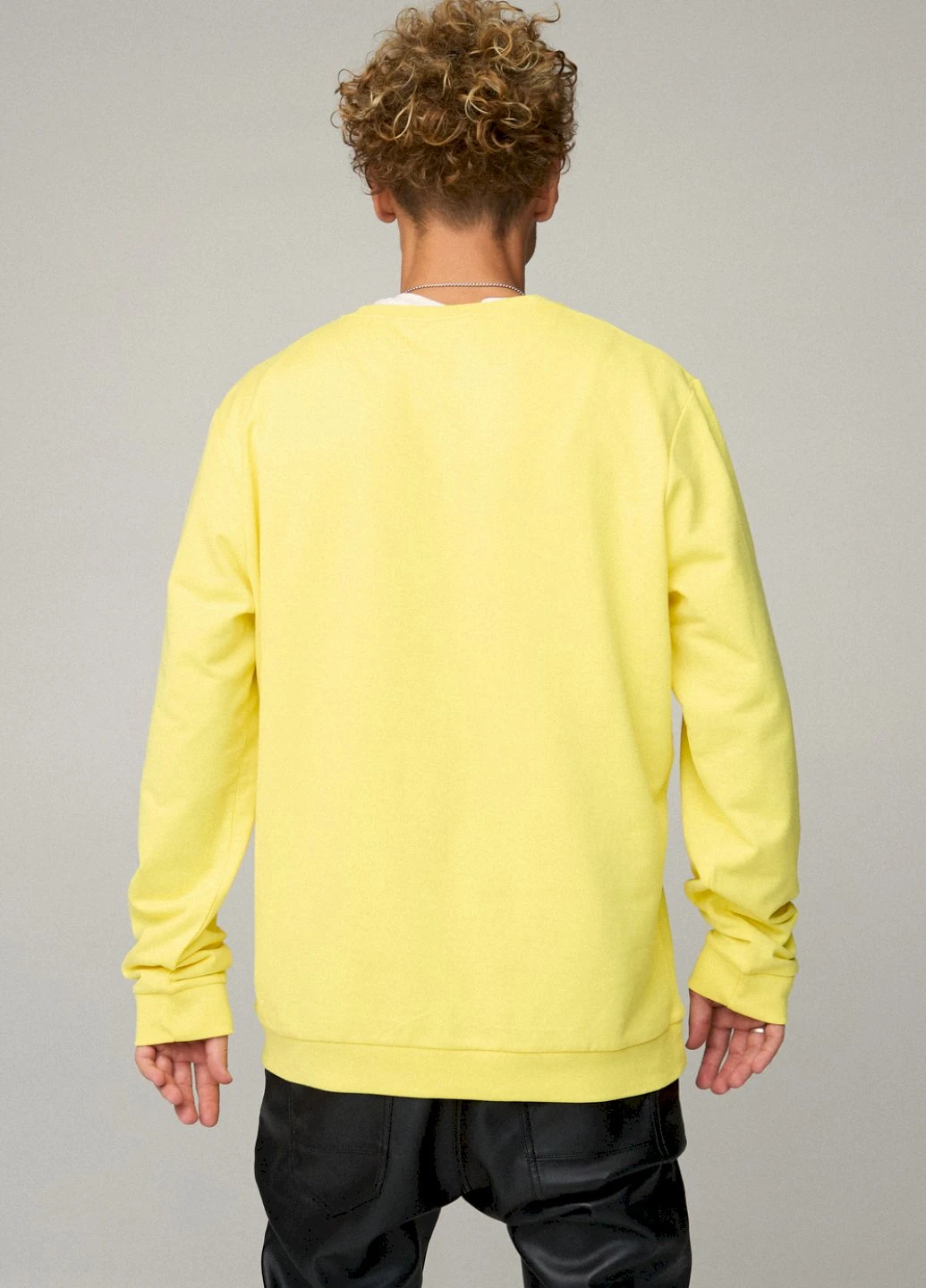 Жовтий свитшот мужской oversize /no flis/ YAPPI малюнок (254557602)