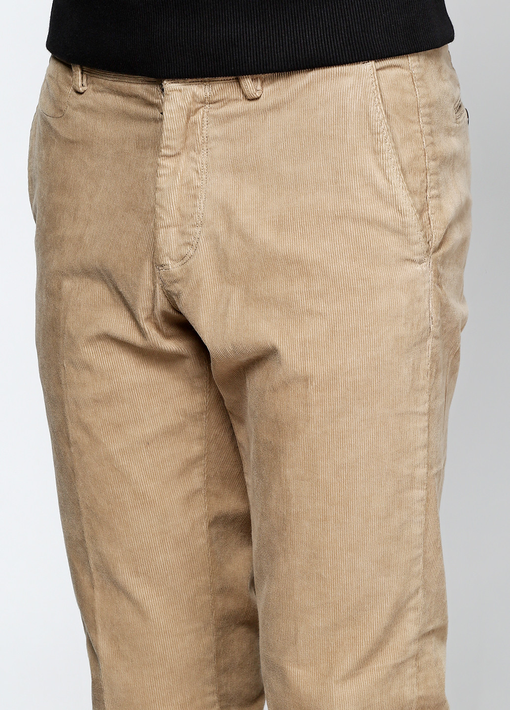 Светло-бежевые кэжуал демисезонные прямые брюки Massimo Dutti