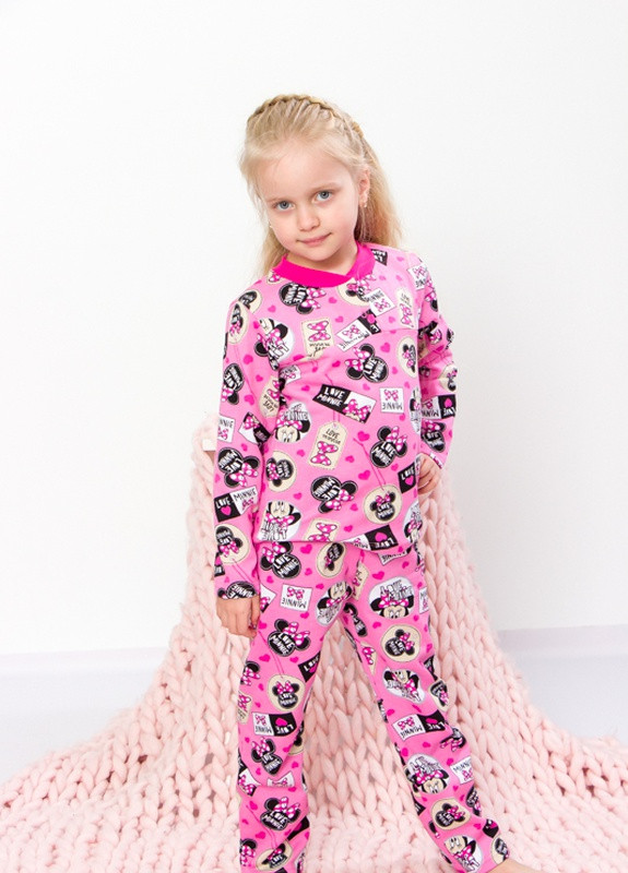 Розовая всесезон пижама для девочки Носи своє 6077