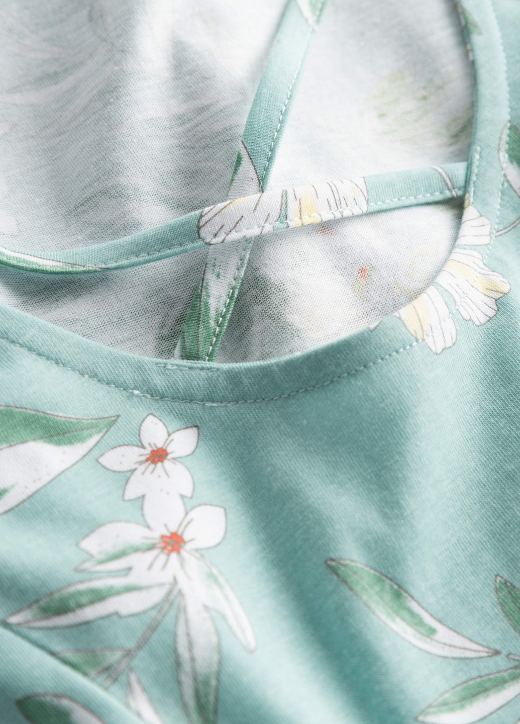 Мятное кэжуал платье клеш Orsay с цветочным принтом