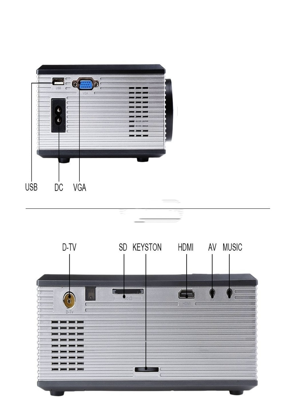 Портативный проектор Projector LED CRENOVA XP470 (9866325) Francesco Marconi (215118391)