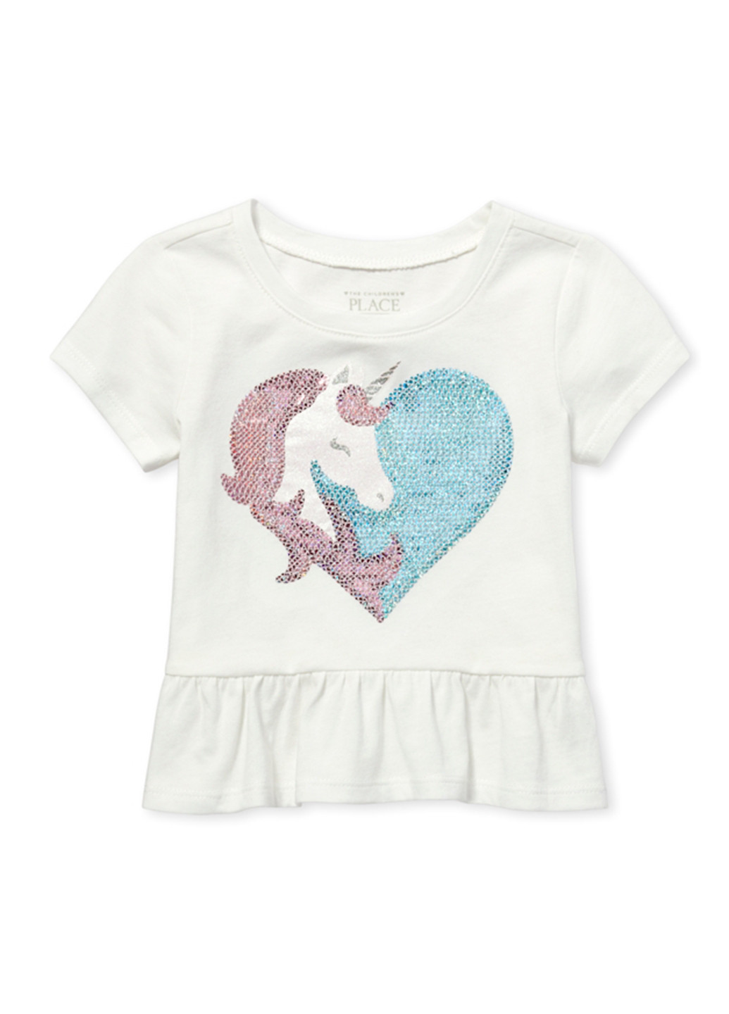 Белая летняя футболка The Children's Place