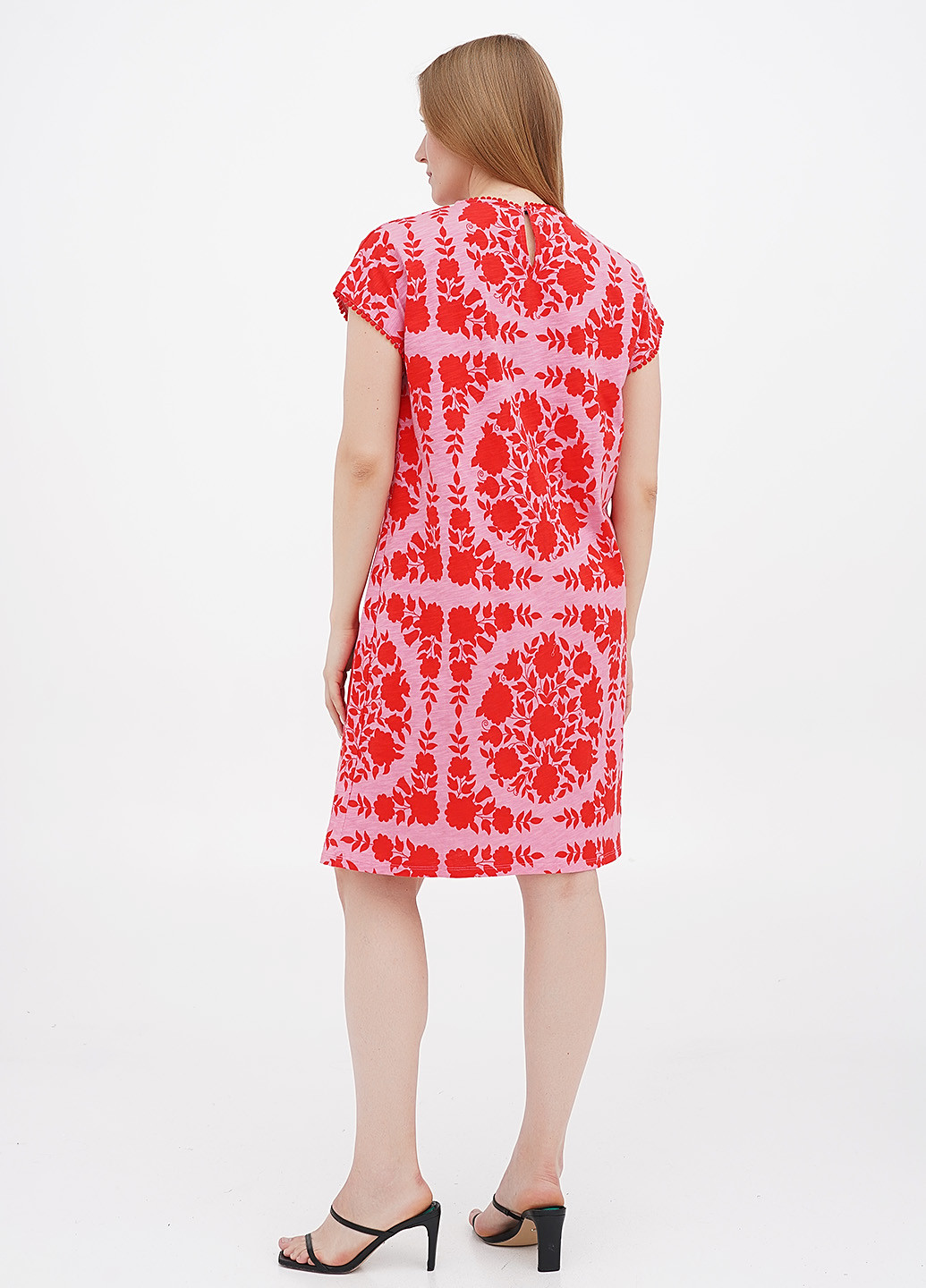 Красное кэжуал платье оверсайз Boden с цветочным принтом
