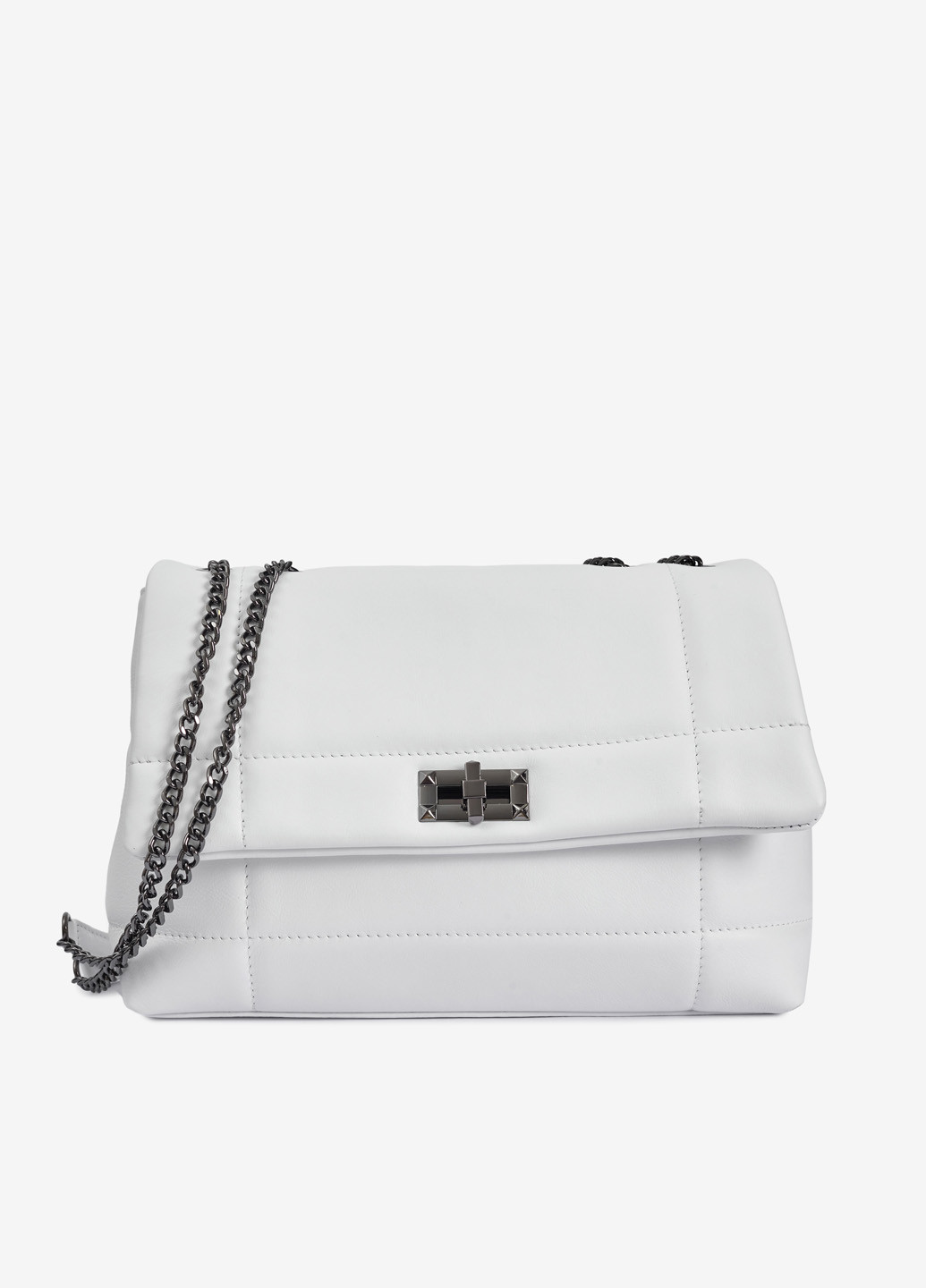 Сумка жіноча шкіряна на ланцюжках крос-боді середня Сrossbody Nappa Regina Notte (253255795)