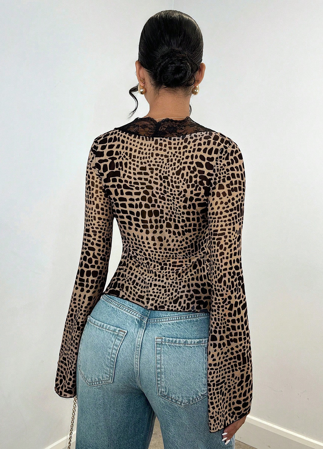 Чорна блуза SHEIN