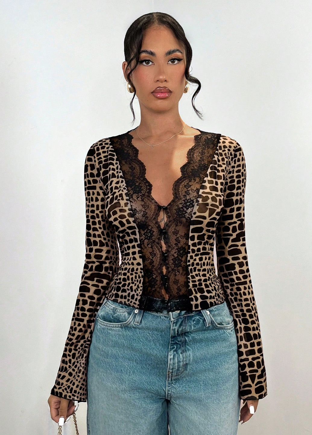 Чорна блуза SHEIN