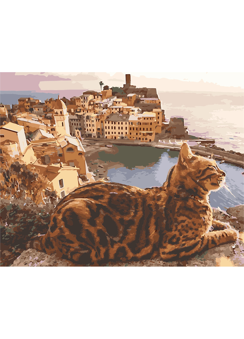 Картина по номерам "Кіт на відпочинку" 40х50 см ArtStory (252129986)