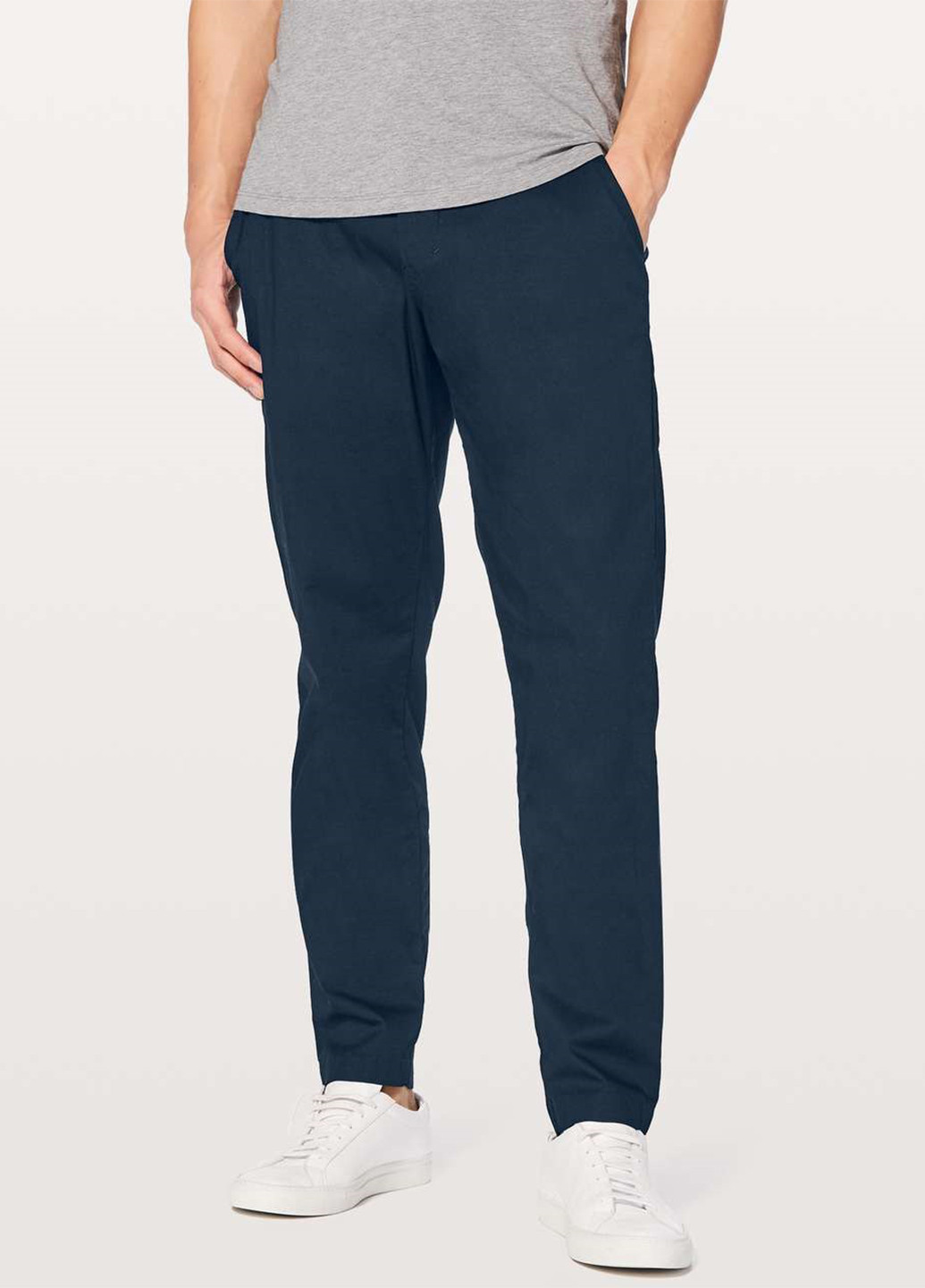 Темно-синие кэжуал демисезонные чиносы брюки Lululemon Athletica