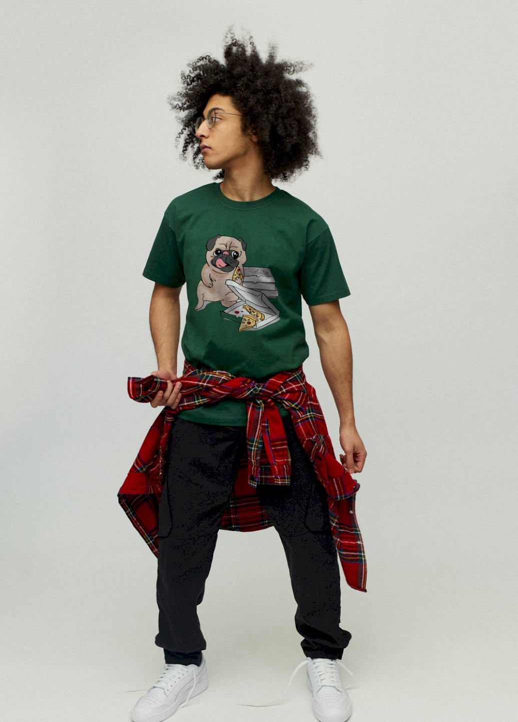 Темно-зелена футболка чоловіча YAPPI