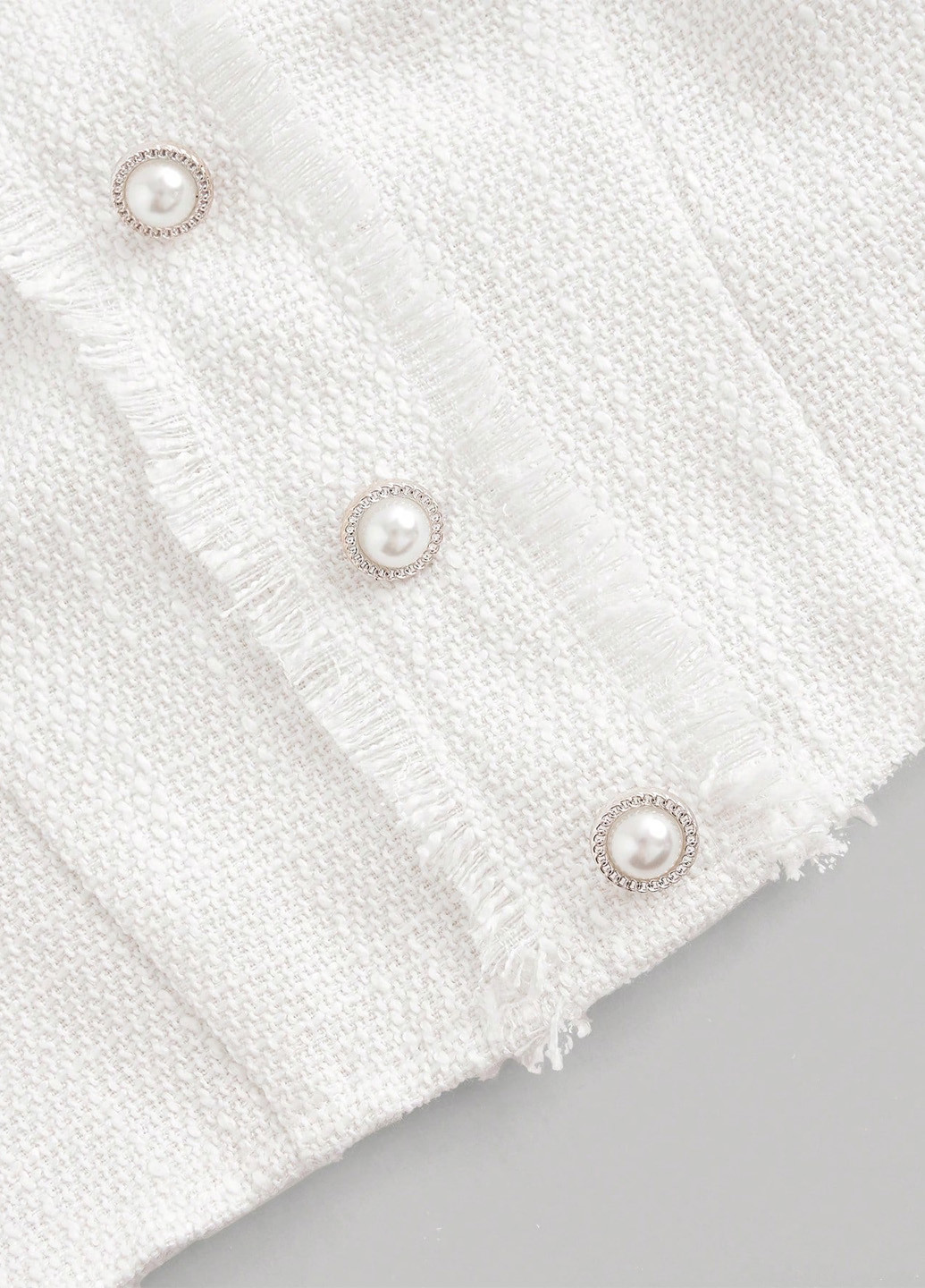 Кремовый летний комплект (топ, юбка) SHEIN