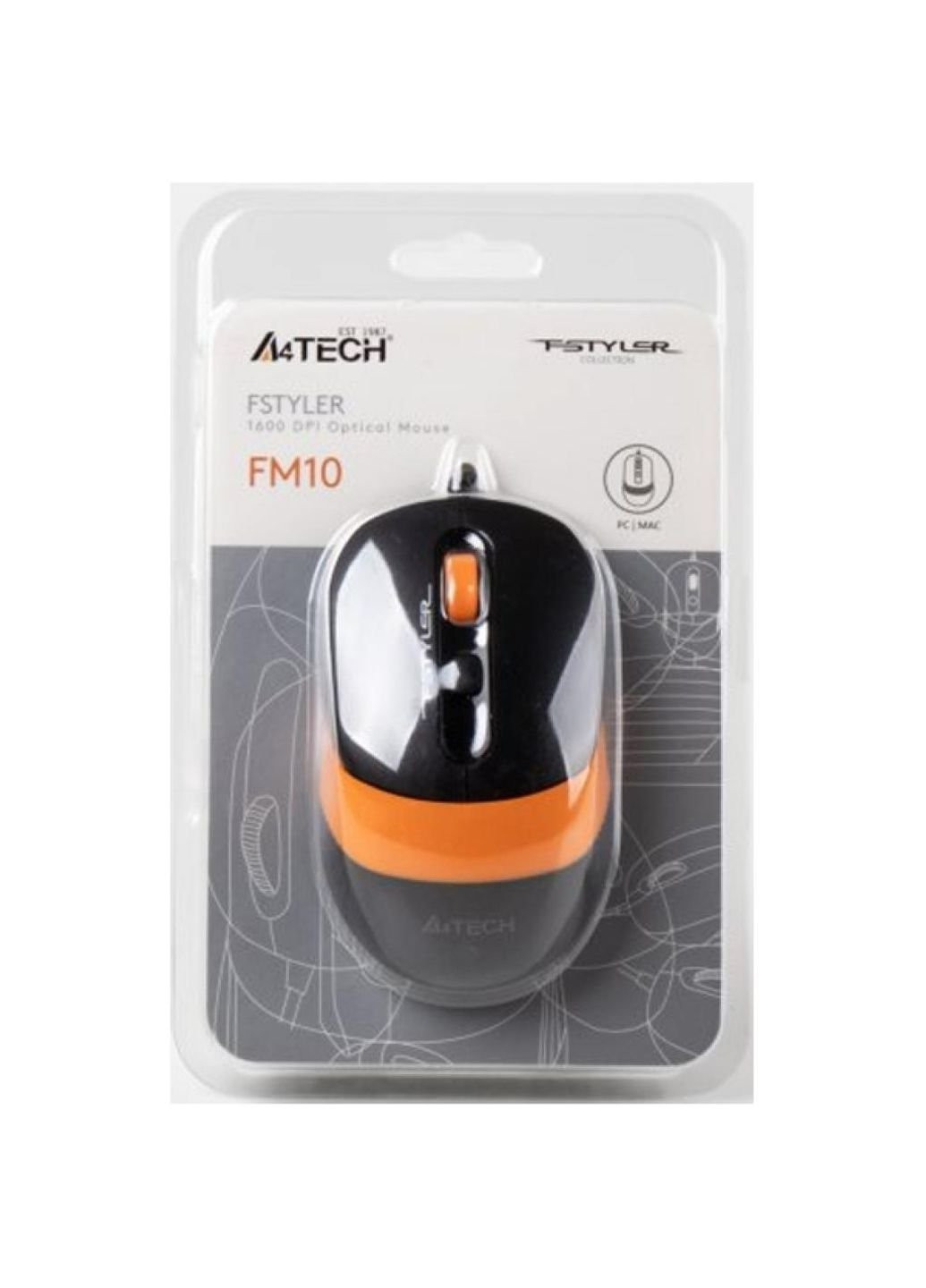 Мишка FM10 Orange A4Tech (253546194)