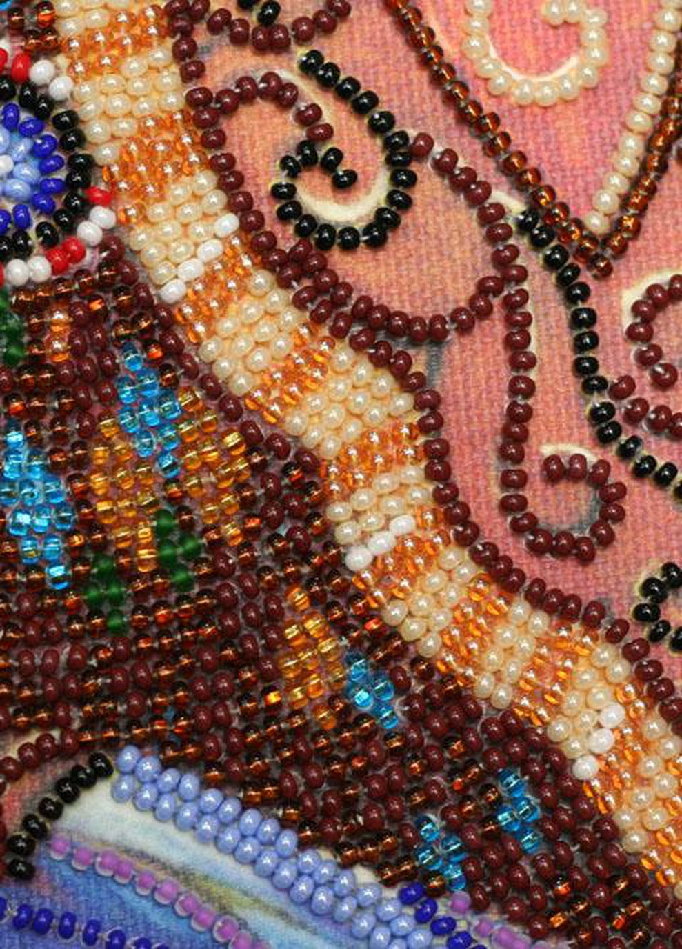 Набор для вшивки бисером на натуральном художественном холсте "Оттенки полночи" Абрис Арт AB-445 Abris Art (255337300)